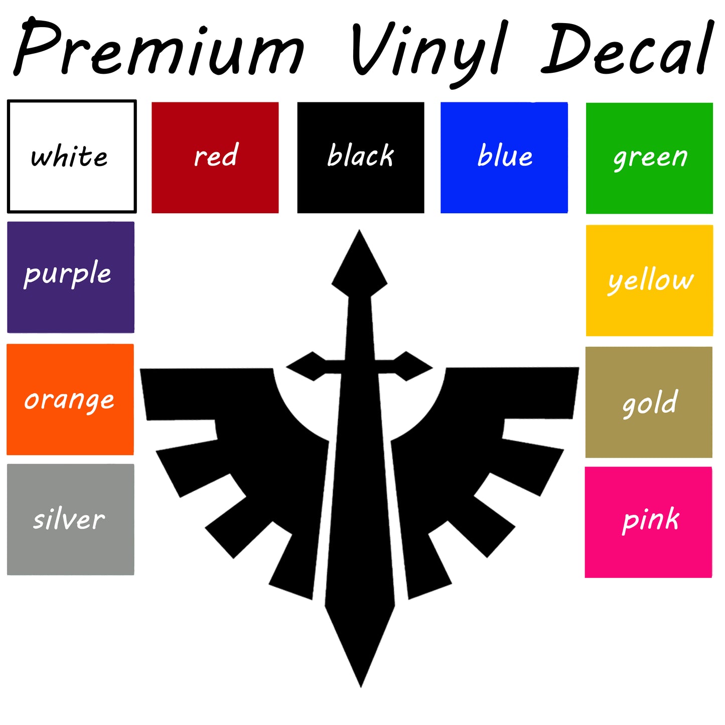 Dark Angels logo Car Decal, Dark Angels Decal, Vinyl Sticker, fun Decal, Bumper Sticker, Car Accessories, window sticker