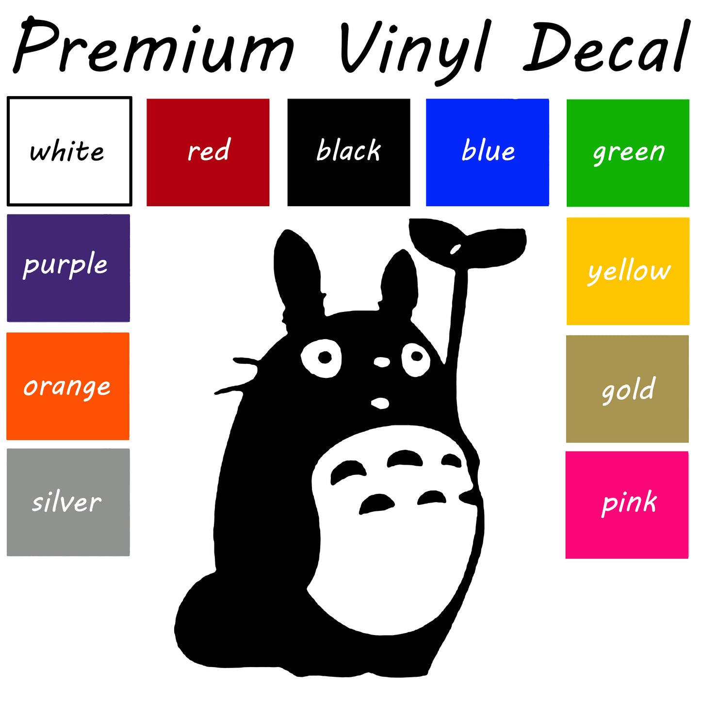 Spirited Away Totoro Car Decal, Spirited away Decal, Vinyl Sticker, Totoro Decal, Bumper Sticker, window sticker