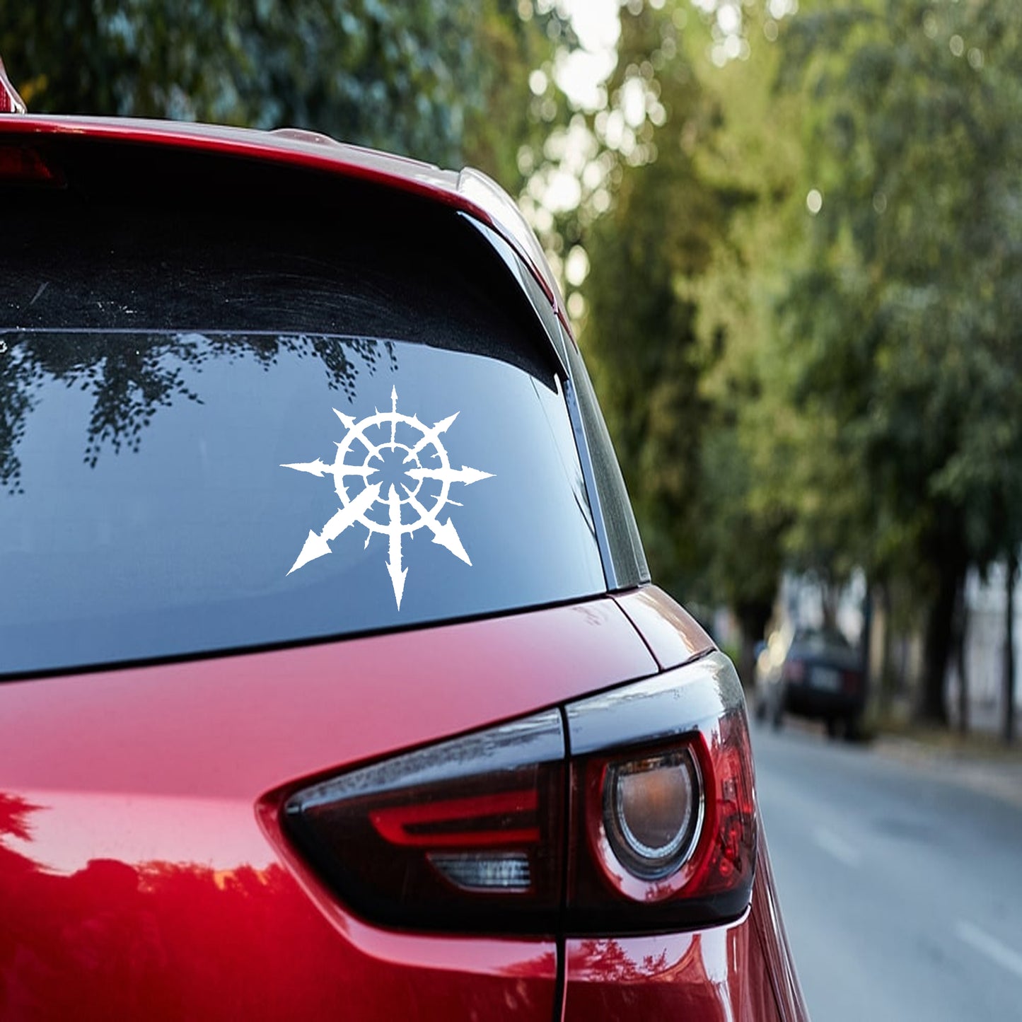 Chaos logo Car Decal, chaos Decal, Vinyl Sticker, fun Decal, Bumper Sticker, Car Accessories, window sticker