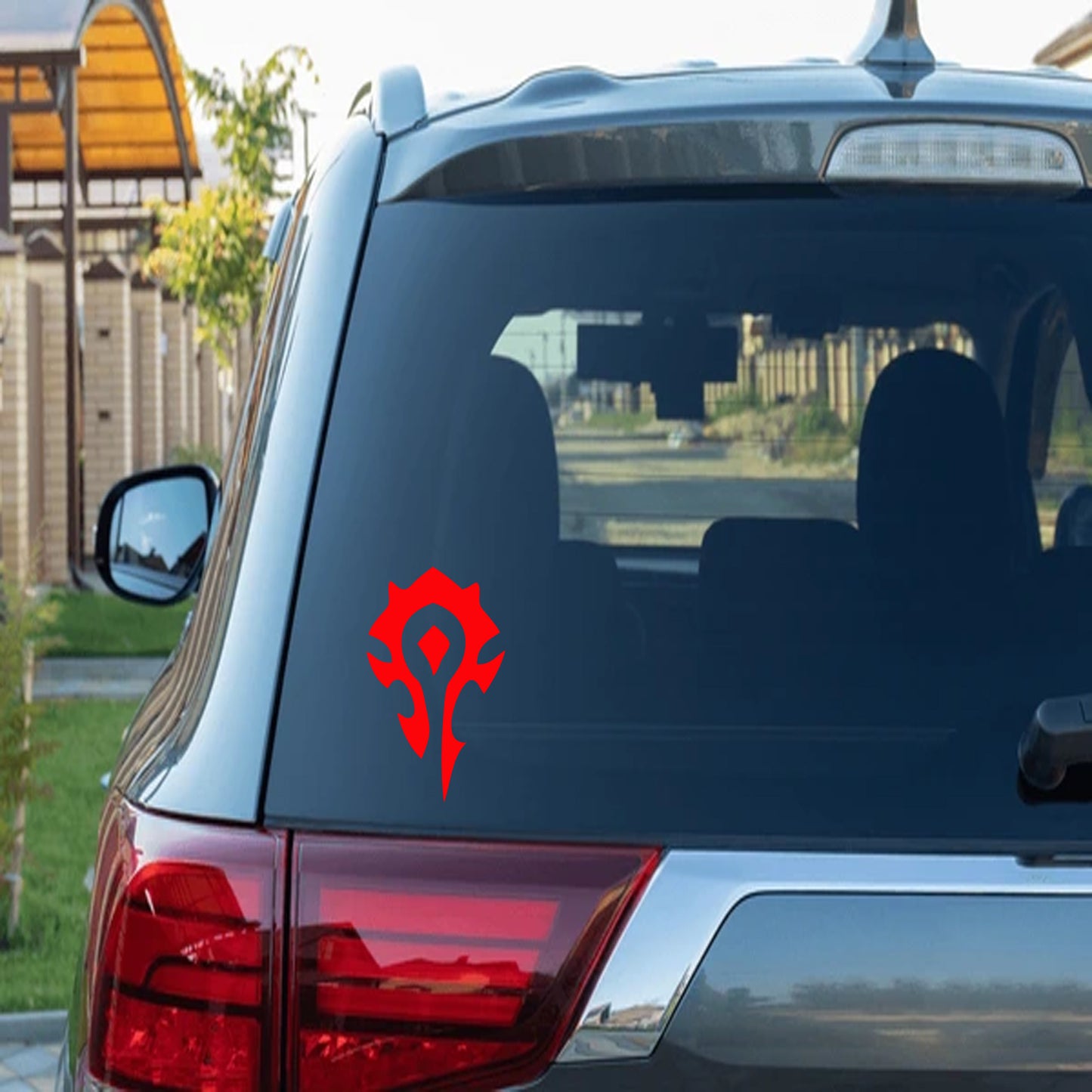 Horde symbol car decal, Horde decal, vinyl sticker, WoW Horde decal, window decal, bumper sticker, dent sticker