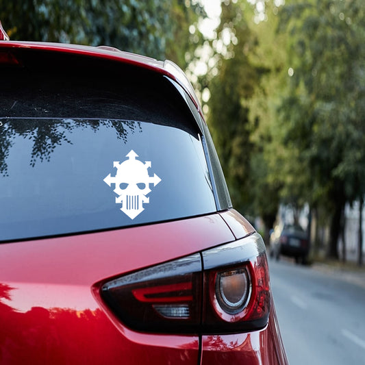 Iron Warriors logo Car Decal, Iron Warriors Decal, Vinyl Sticker, Warhammer Decal, Bumper Sticker, Car Accessories, window sticker