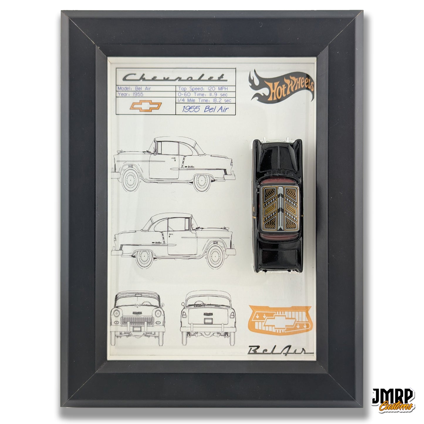 1955 Chevrolet Bel Air 3D frame