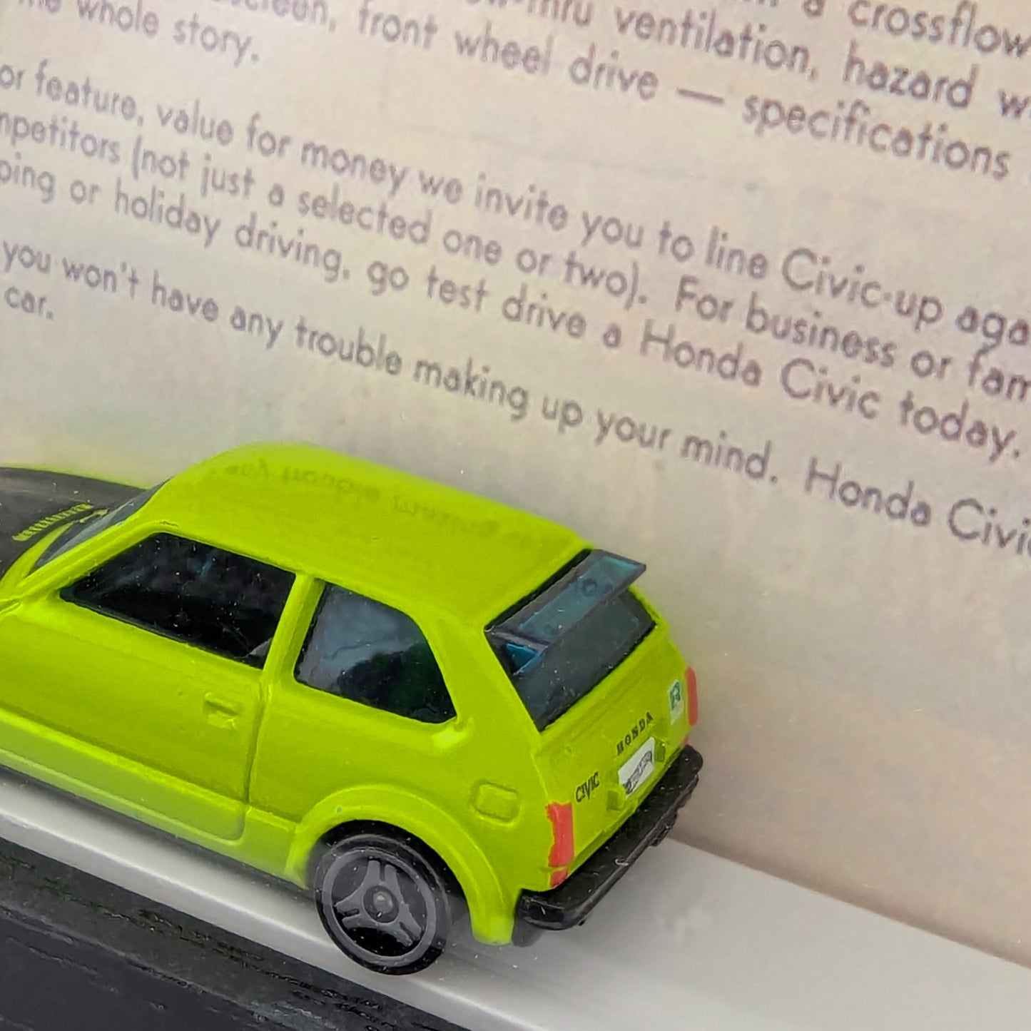 1973 Honda Civic custom Diecast 3D Wall Art