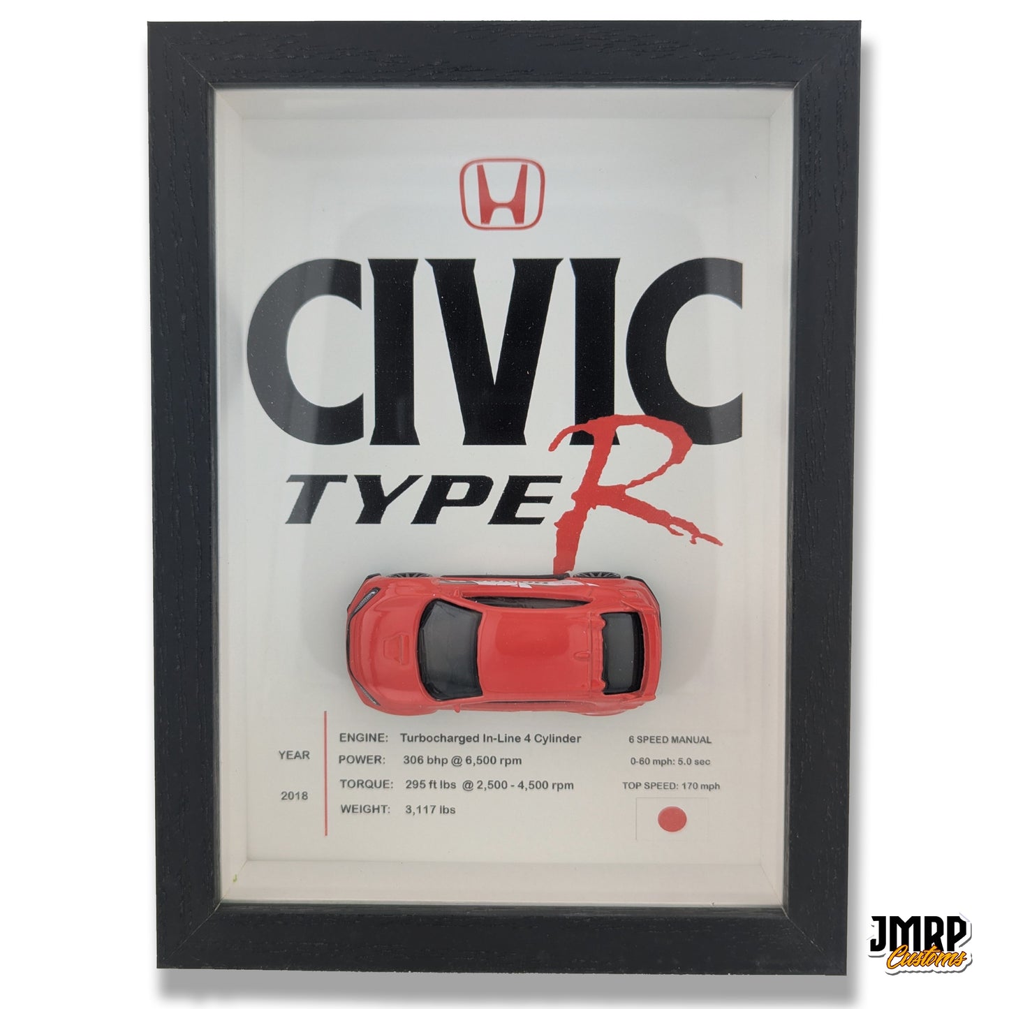 Honda Civic Type R Diecast 3D Wall Art