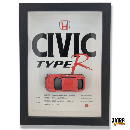 Honda Civic Type R Diecast 3D Wall Art