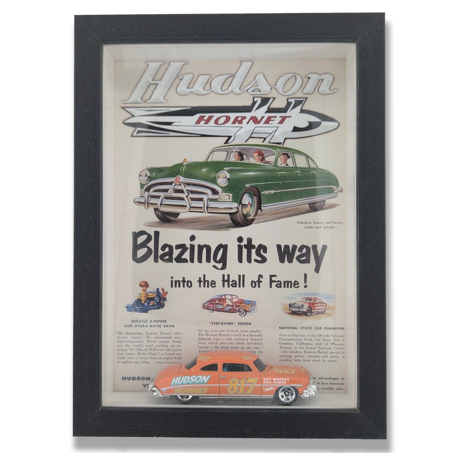 Hudson Hornet Diecast 3D Wall Art