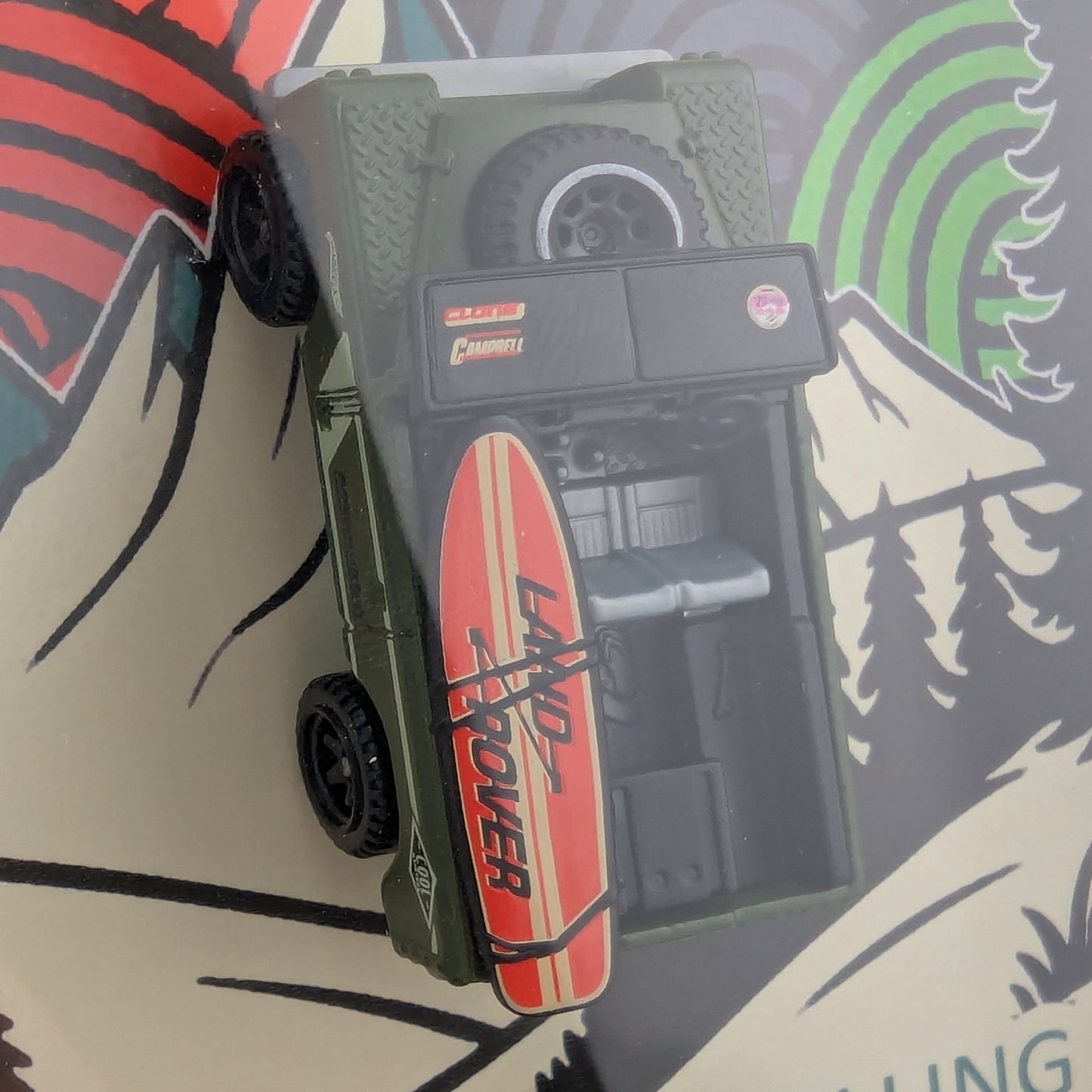 Land Rover Off Road Diecast 3D Wall Art