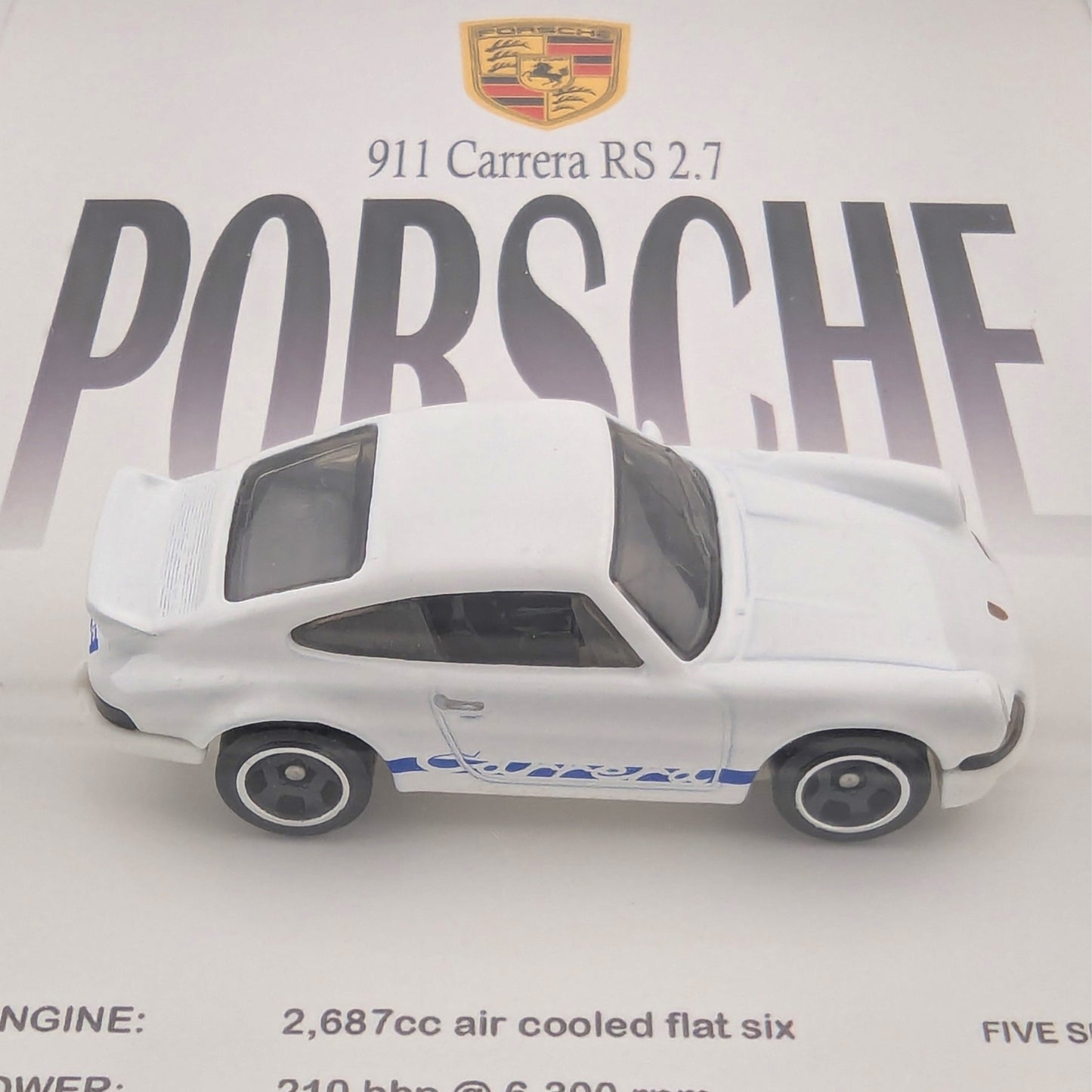 Porsche 911 Carrera RS 2.7 Diecast 3D Wall Art