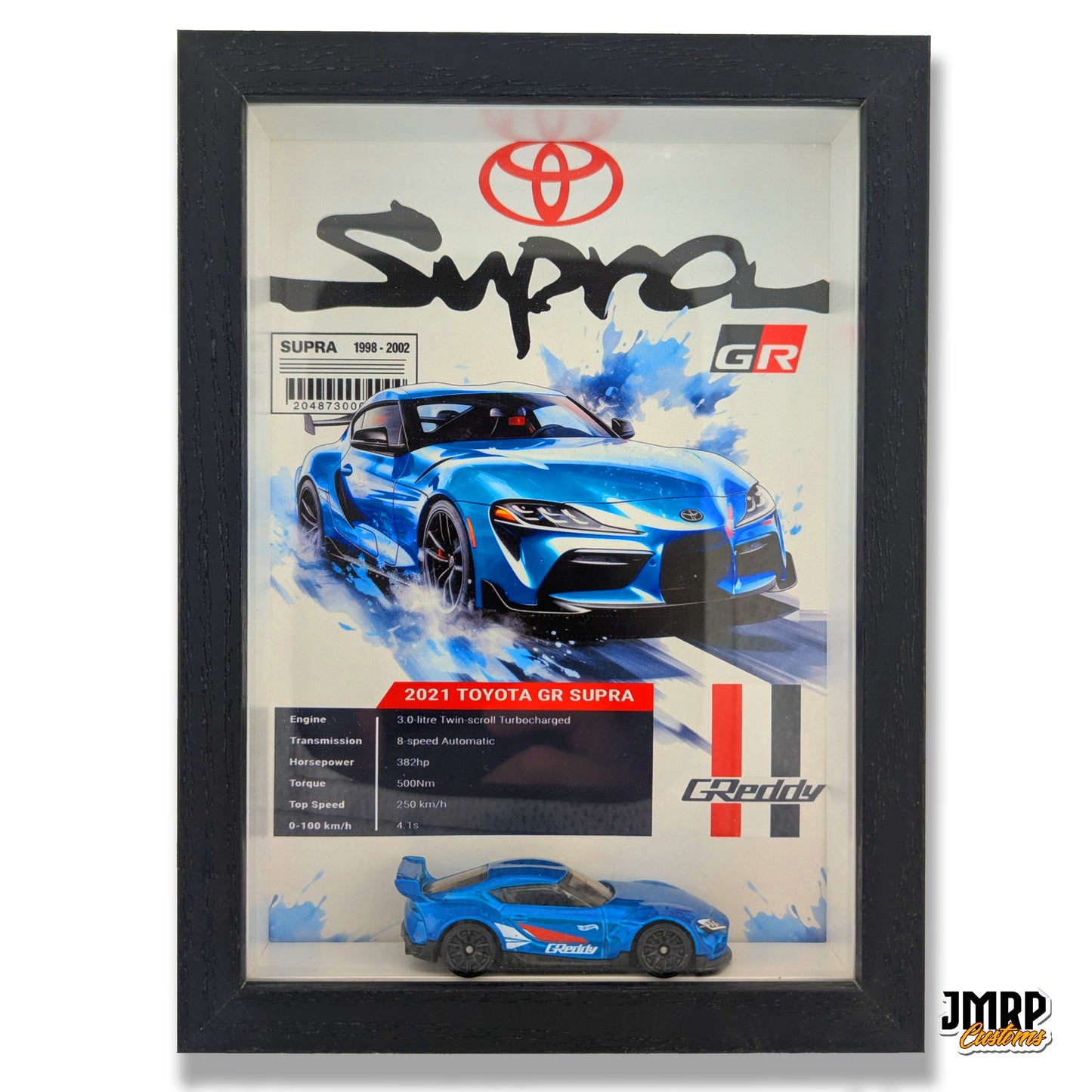 Toyota Supra GR Diecast 3D Wall Art