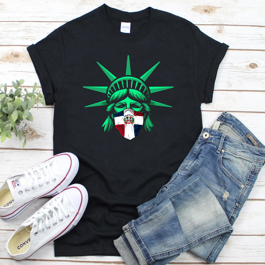 Lady Liberty with Dominican Bandana tee
