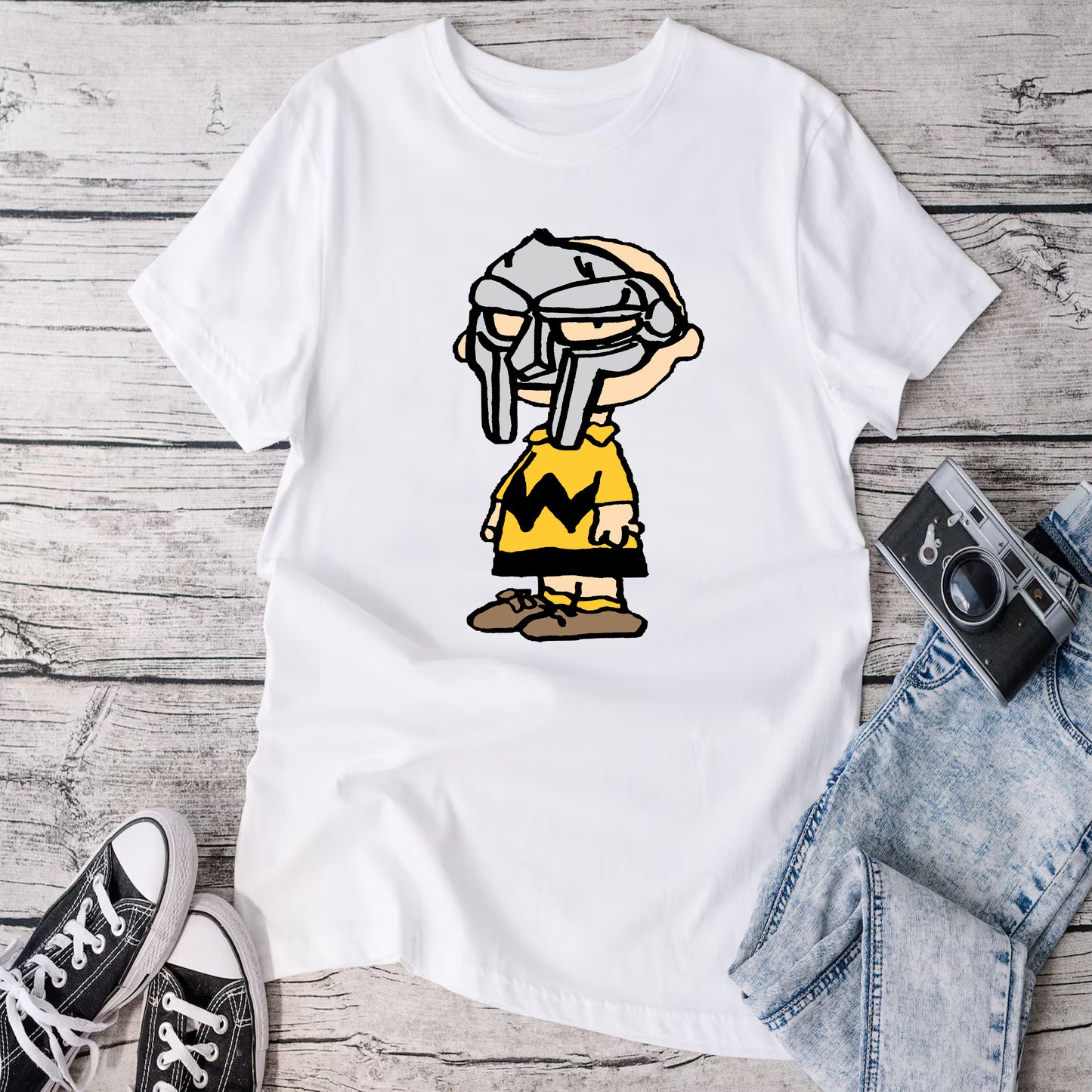 MF Doom Shirt, mf doom peanuts T-Shirt, Charlie brown MF Doom Shirt, mf doom tee, hip hop streetwear Tee, retro rap Shirt