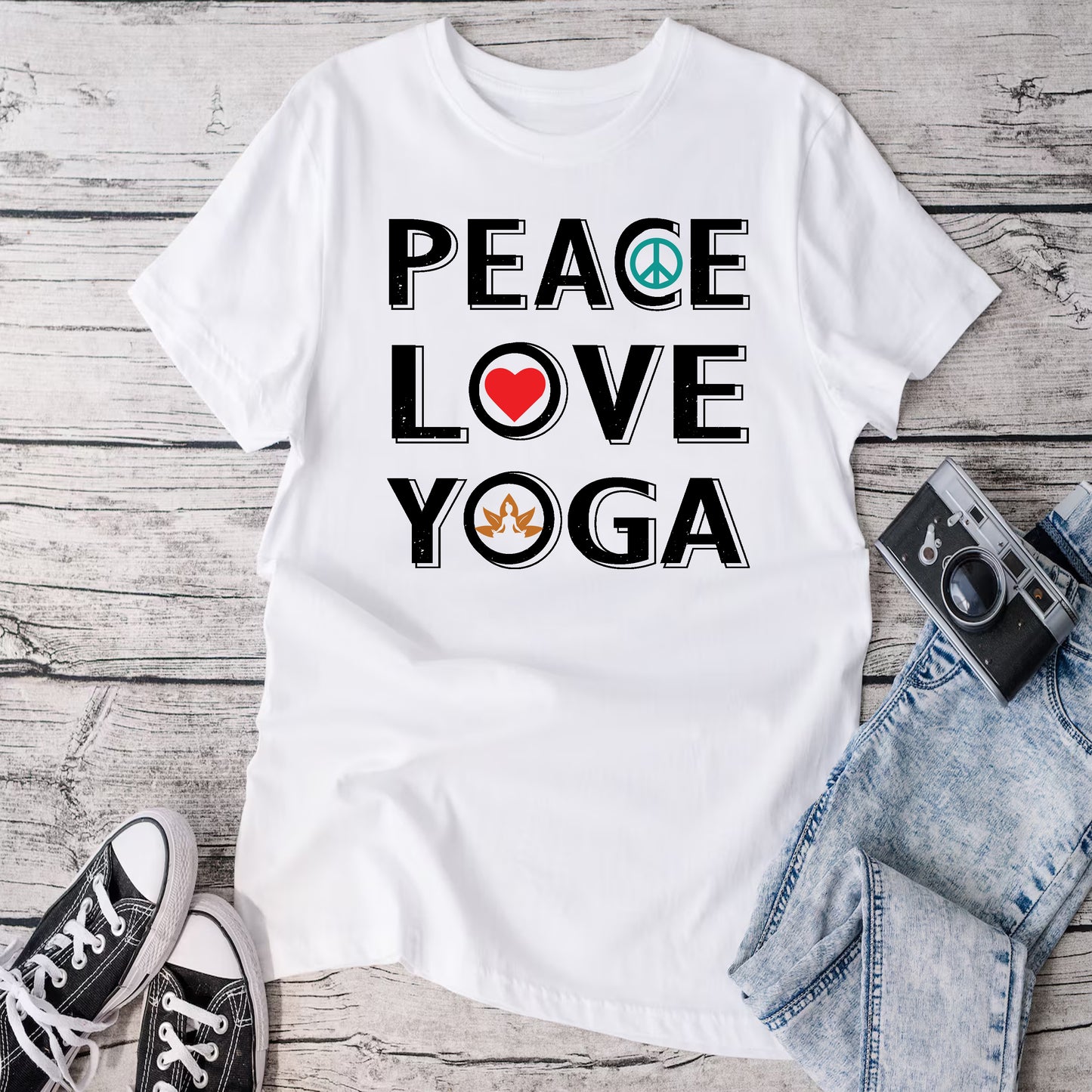 peace love yoga Shirt, love yogaT-Shirt, yoga Shirt, peace yoga tee, yoga lovers Tee, peace Shirt