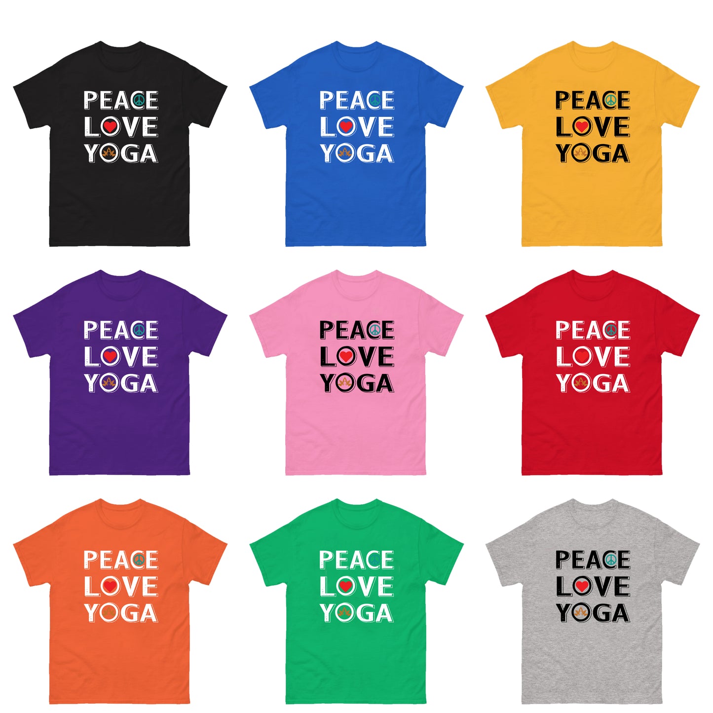 peace love yoga Shirt, love yogaT-Shirt, yoga Shirt, peace yoga tee, yoga lovers Tee, peace Shirt
