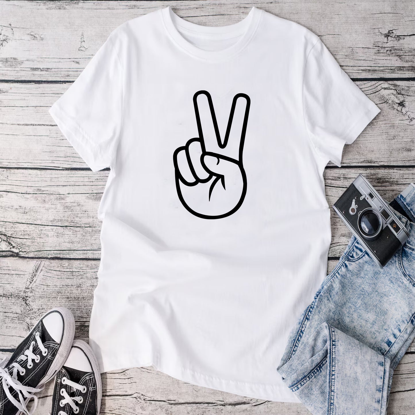 Peace Out Shirt, Peace Sign T-Shirt, Peace Shirt, Peace Hand Shirt, Positivity Tee, Cute Peace Shirt
