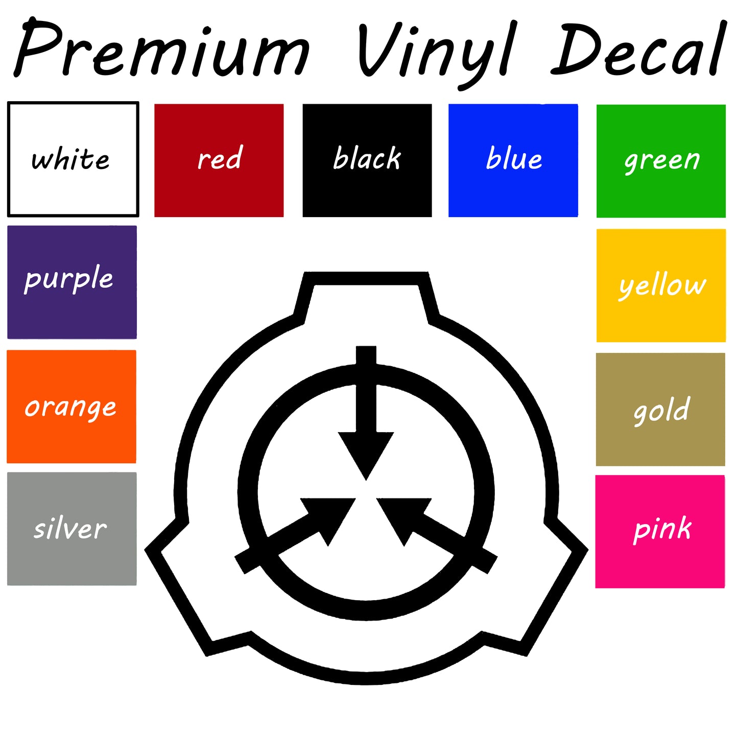 SCP Foundation logo Car Decal, SCP Foundation Decal, Vinyl Sticker, SCP Decal, Bumper Sticker, Car Accessories, window sticker