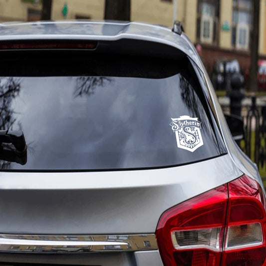 Slytherin House crest Car Decal, Slytherin Decal, Vinyl Sticker, Decal, Sticker, Car Accessories, laptop Sticker