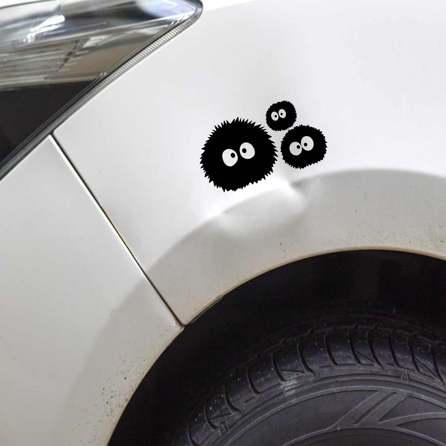 Soot Sprites car decal, soot sprites decal, vinyl sticker, spirited away decal, bumper sticker, window sticker