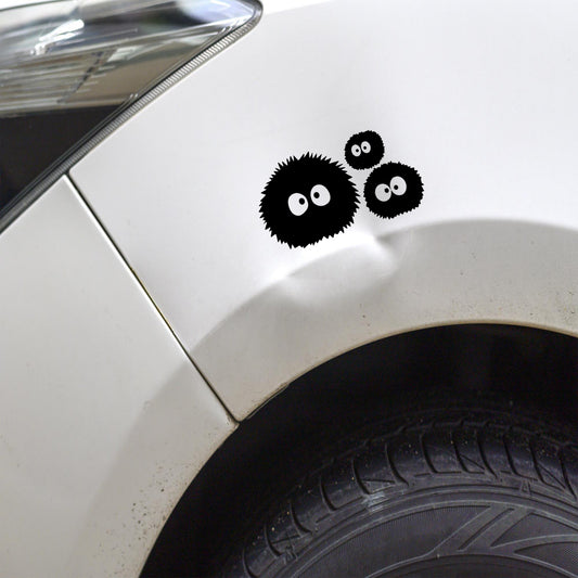 Soot Sprites car decal, soot sprites decal, vinyl sticker, spirited away decal, bumper sticker, window sticker