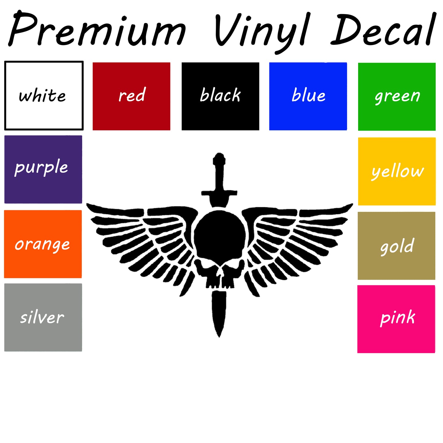 Spacemarines logo Car Decal, space marines Decal, Vinyl Sticker, fun Decal, Bumper Sticker, Car Accessories, window sticker