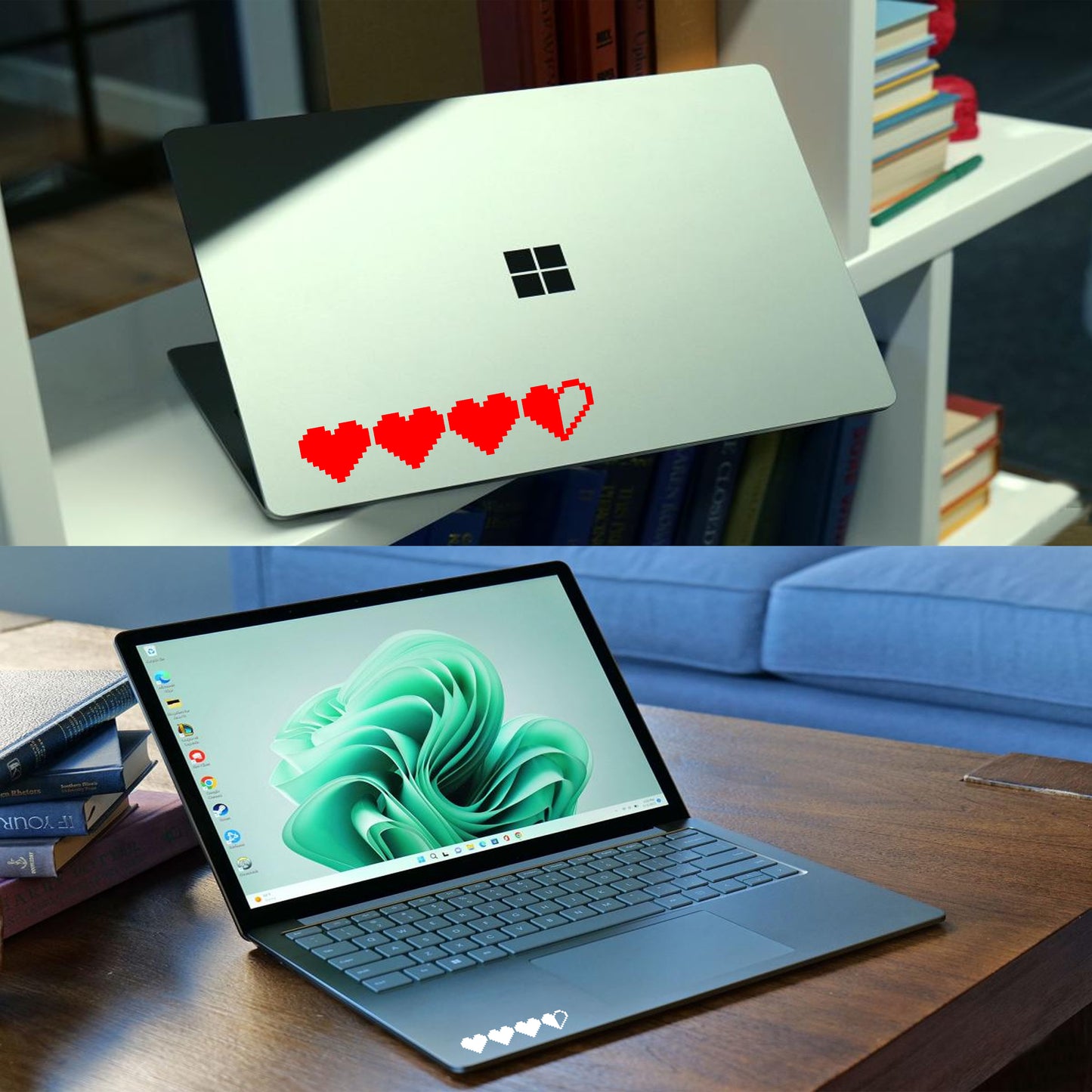 Video game heart container Car Decal, video game health Decal, Vinyl Sticker, Bumper Sticker, Car Accessories, window sticker